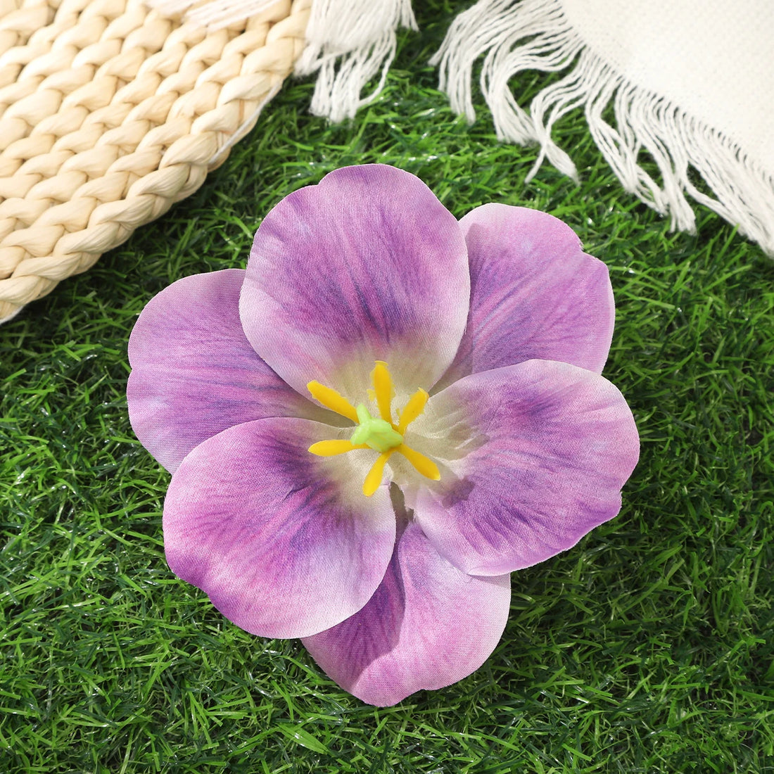 AWAYTR Hawaiian Flower Hair Clip For Women Girls Romantic Bohemian Flower Side Bangs Clip BB Hair Clips Hair Accessories