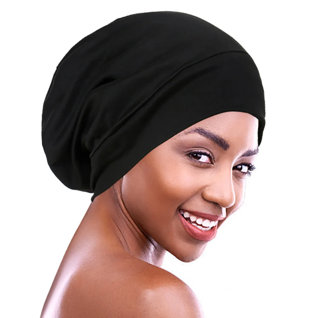 Indian Women Turban Satin Sleeping Cap Inner Hijab Hat Beanie Bonnet Muslim Bandana Hair Loss Headscarf Head Wrap Turbante Mujer
