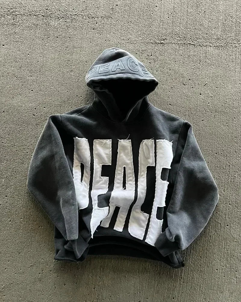Y2K Zip Up Hoodie Harajuku Hip Hop New Fashion Patch Embroidery Oversized Hoodie Men Women Loose Casual Hoodie Jacket Streetwear
