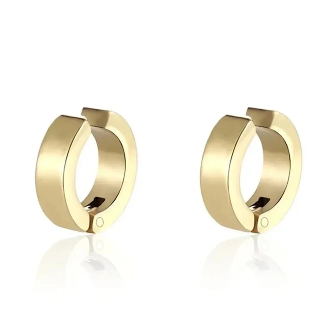 2pcs Punk Mens Strong Magnet Magnetic Ear Stud Set,Non Piercing Cross Clip-on Earrings Suitable Gifting Boyfriend Lover Jewelry