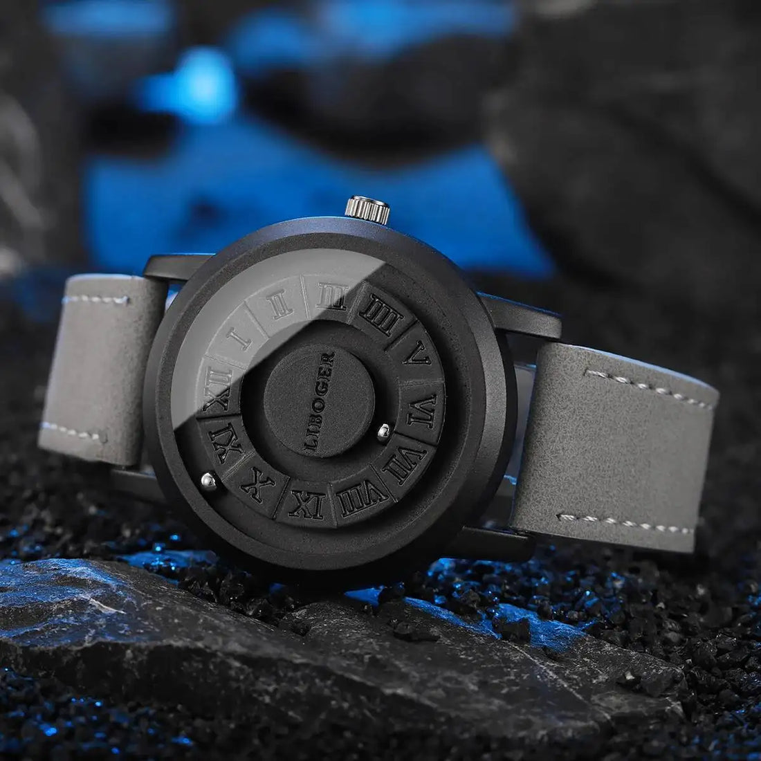 Fashion Roma Dial Men Quartz Watch Casual Leather Strap Sports Wristwatches For Mens Clock Reloj Hombre（Without Box）