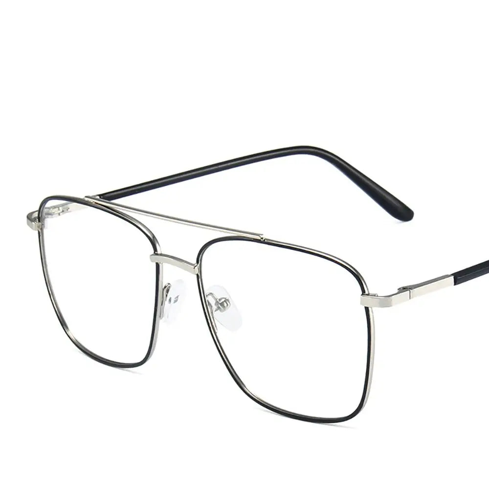 Men Eyeglasses Reading Computer Eyewear Optical Glasses Blocking Glasses Metal Frame Spectacles