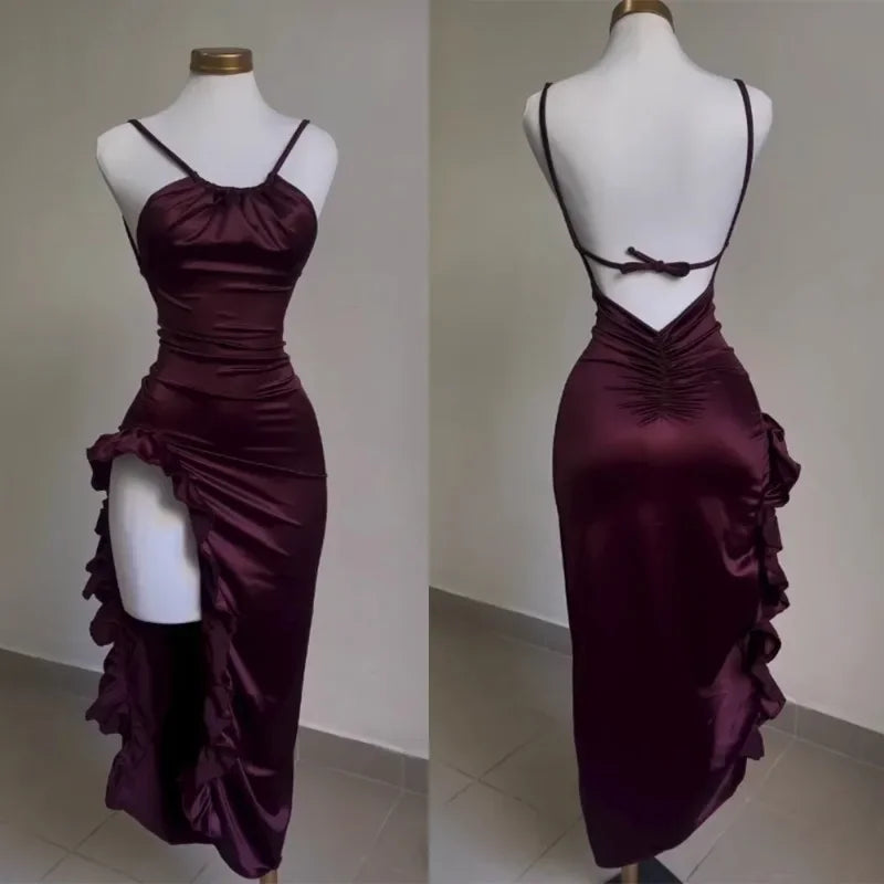 Europe and The United States Explosive New Cross-border Dress Summer Senior Sense Y2K Sexy Halter Spice Women Dress