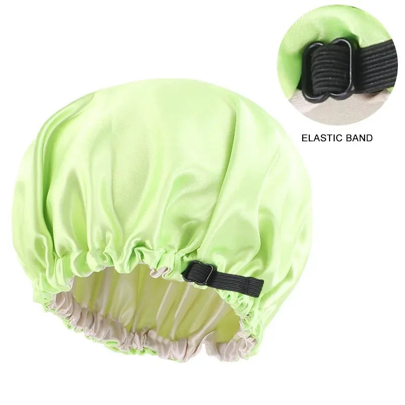 Baby Kids Satin Wide Band Sleeping Hat Night Cap Hair Care Beanie Turban Bonnet Children Girls Head wrap Scarf Bandana Headwear