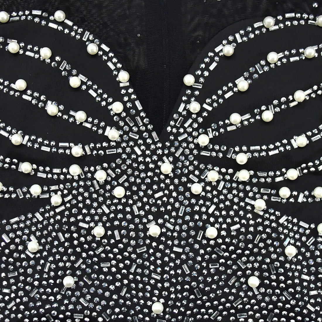 Women Sexy Glitter Rhinestone Mini Dress