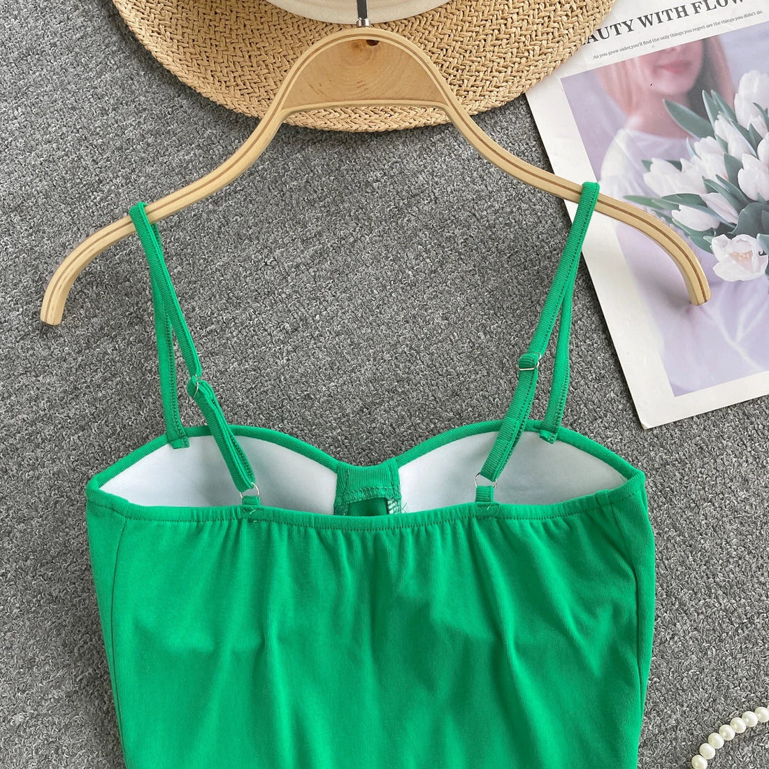 New Summer Hotsweet Strap Mini Tops Slim Fit Backless Basics Outerwear Fashion Hot Girl New IN Korean Style Streetwear Crop Tank
