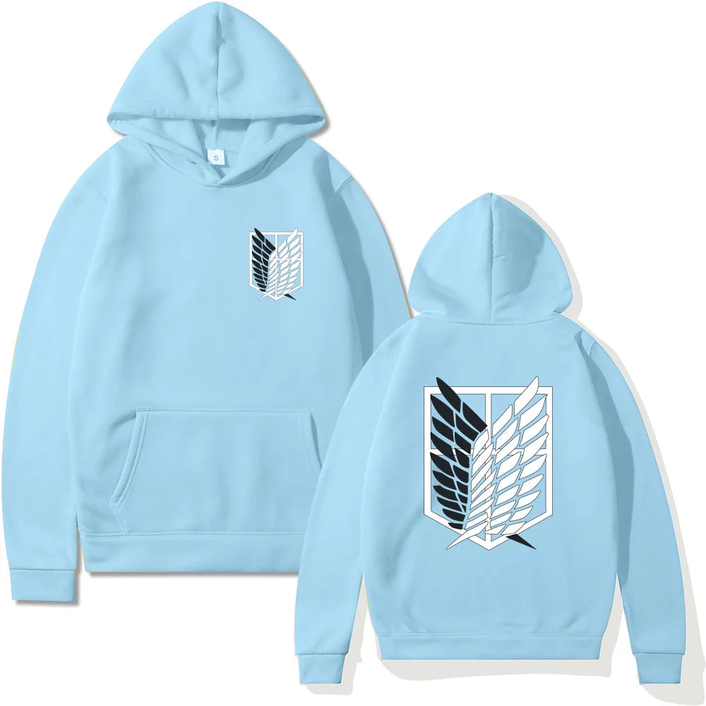 Anime Attack on Titan Womens Hoodie Hoodies Women Streetwear Pullover Harajuku Shingeki no Kyojin Hoody Sweatshirt Clothes