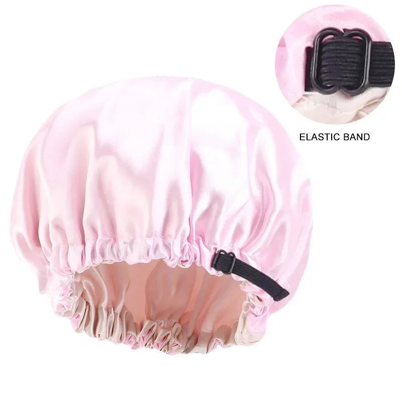 Baby Kids Satin Wide Band Sleeping Hat Night Cap Hair Care Beanie Turban Bonnet Children Girls Head wrap Scarf Bandana Headwear