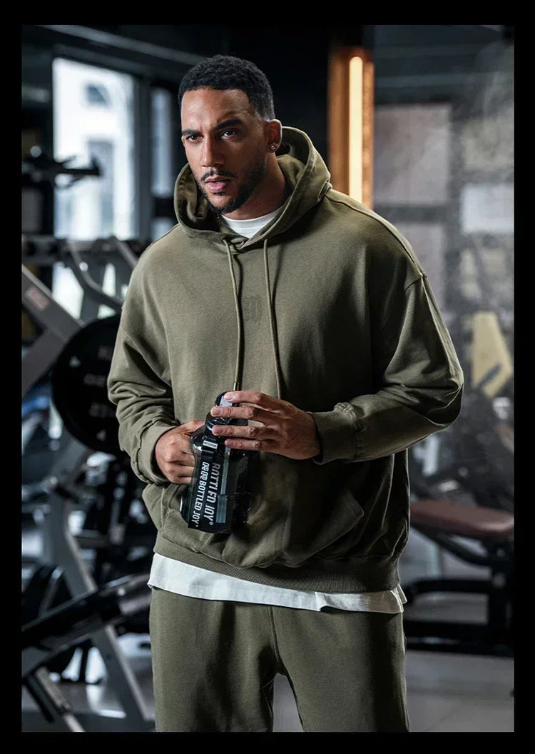 Paul Smith Autumn and Winter European and American Hooded Sweater Pure Cotton Oversized Hip-hop Street Sportswear
