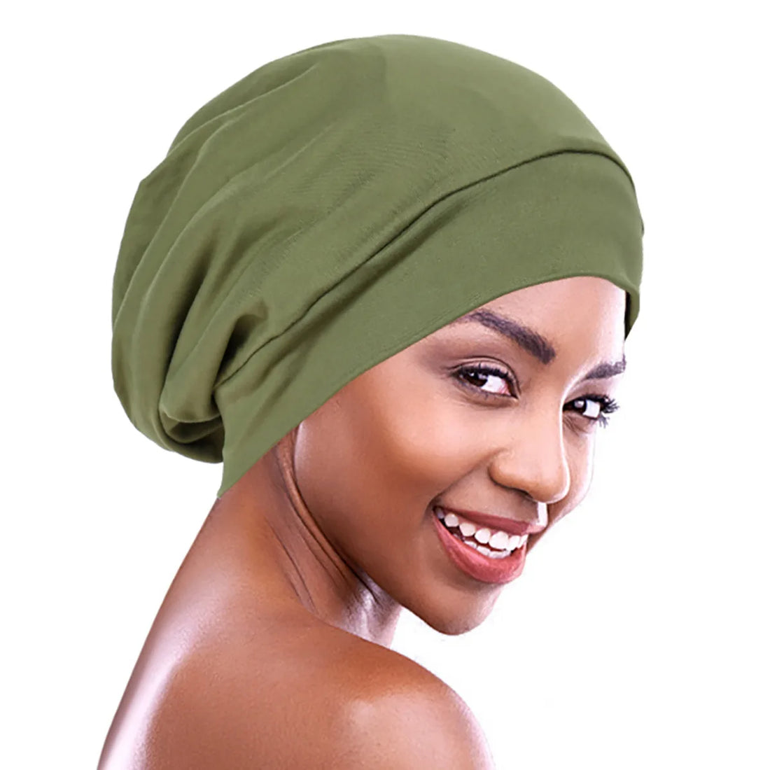 Indian Women Turban Satin Sleeping Cap Inner Hijab Hat Beanie Bonnet Muslim Bandana Hair Loss Headscarf Head Wrap Turbante Mujer