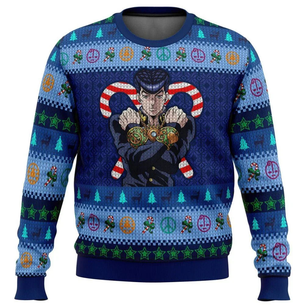 JoJo's Bizarre Adventure- Ugly Christmas sweater for men, Santa Claus sweater, sweatshirt and fleece top