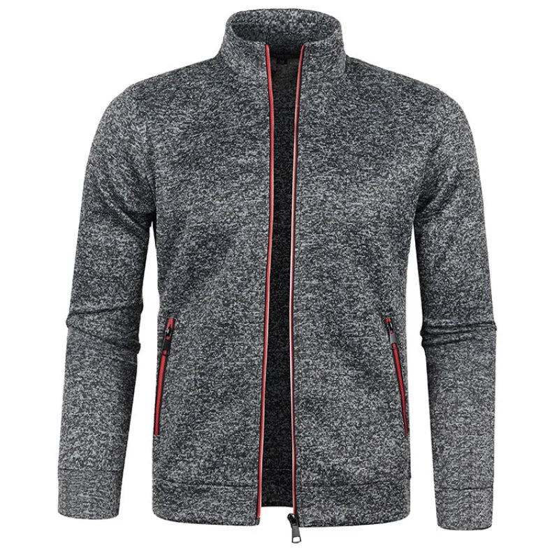 Spring Men's Turn-down Collar Sweatshirt Zipper Stand Collar Pullovers Man Sweatshirts Man Zippers Sweater Coats