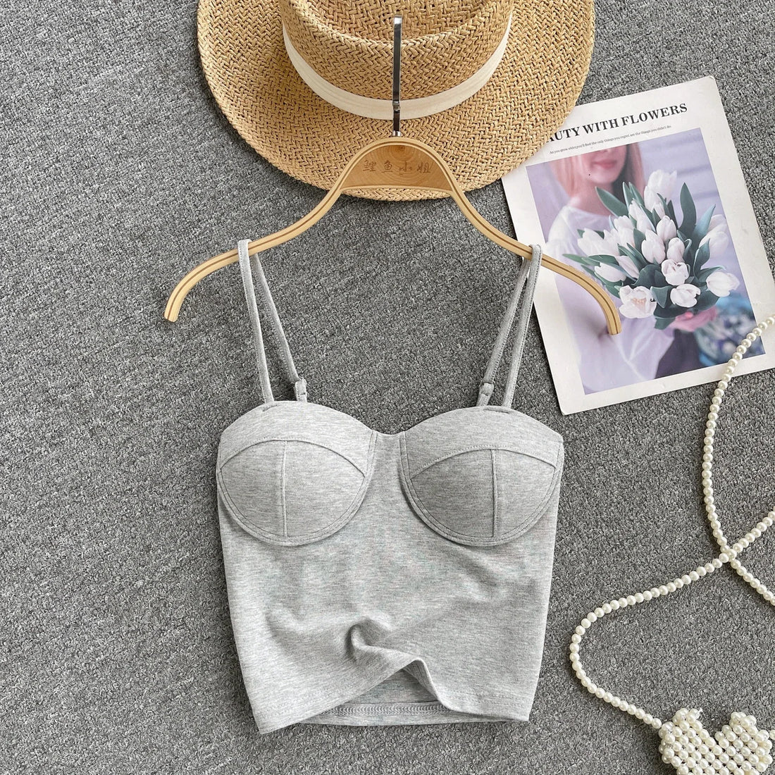 New Summer Hotsweet Strap Mini Tops Slim Fit Backless Basics Outerwear Fashion Hot Girl New IN Korean Style Streetwear Crop Tank