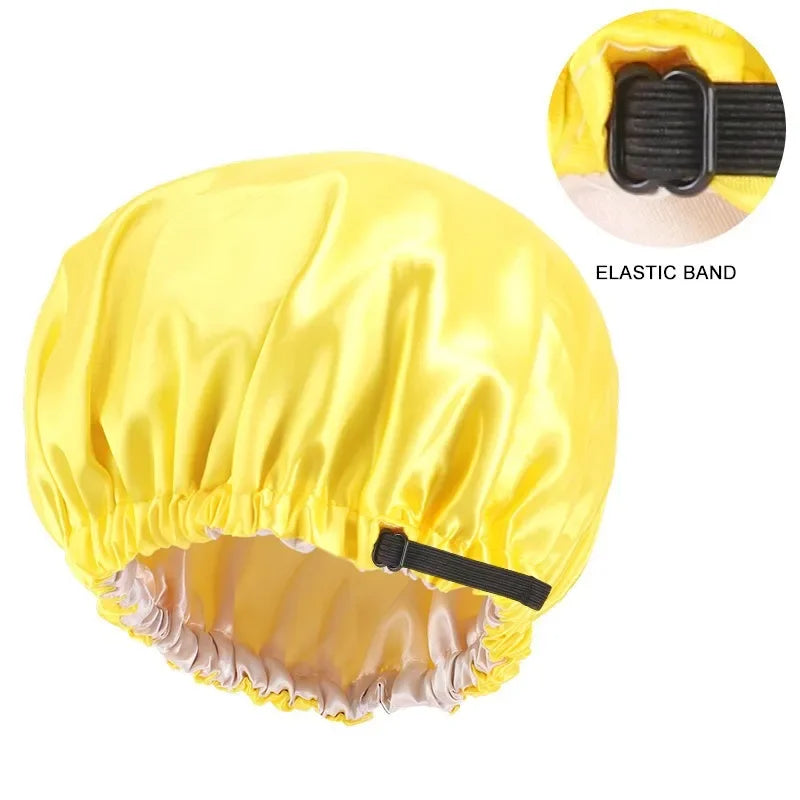 Baby Kids Satin Wide Band Sleeping Hat Night Cap Hair Care Beanie Turban Bonnet Children Girls Head wrap Scarf Bandana Headwear