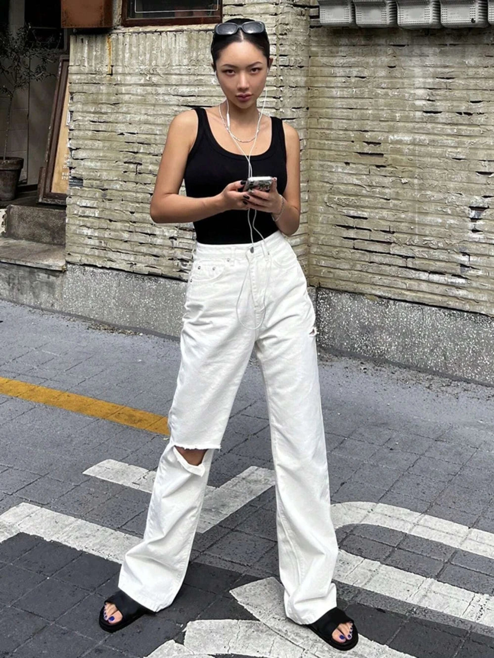 Camisole Tank Soft Cotton Top Women Summer Outfits Tight And Sexy Tank Top Knitted Bottom Shirt And Sleeveless Top For Outerwear