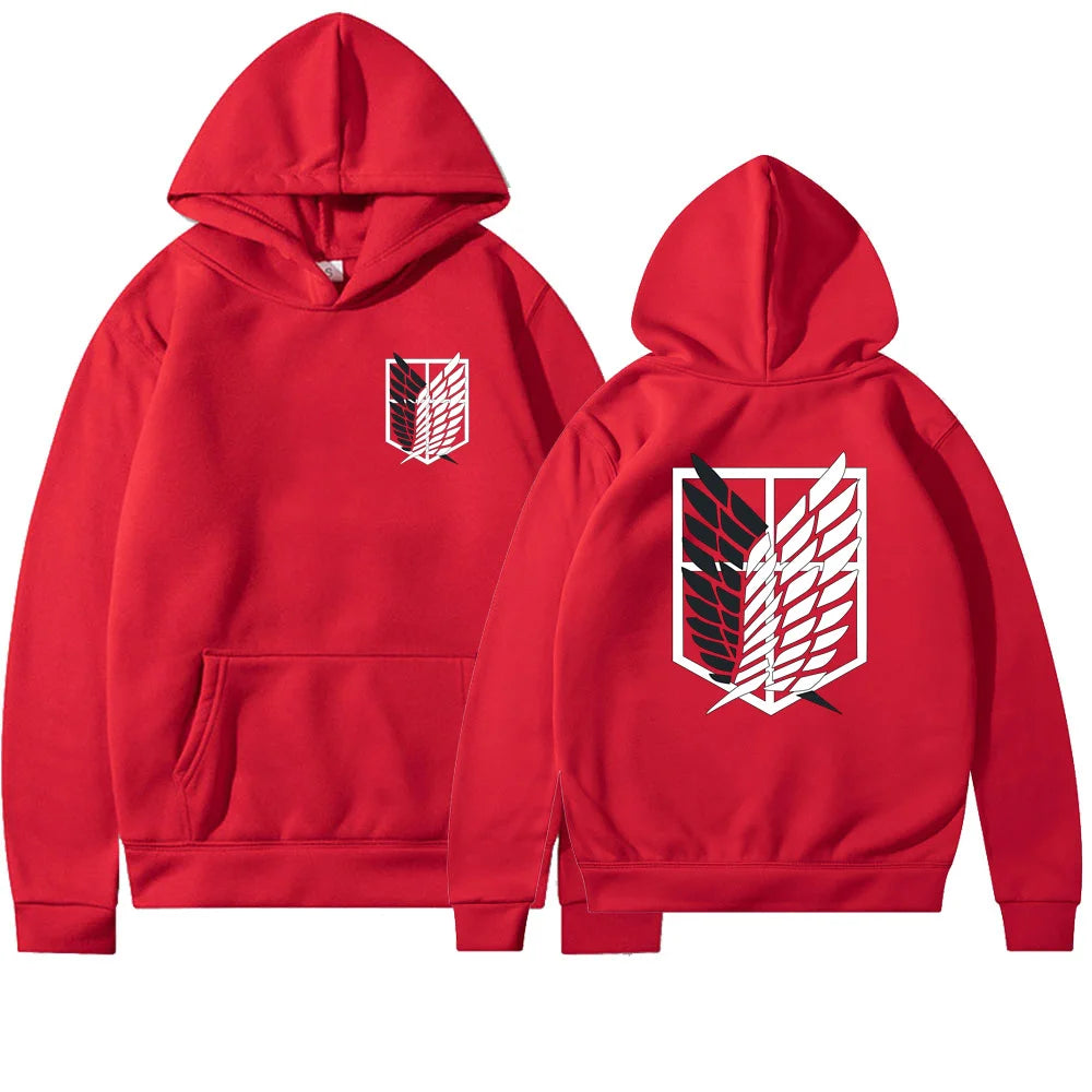 Anime Attack on Titan Womens Hoodie Hoodies Women Streetwear Pullover Harajuku Shingeki no Kyojin Hoody Sweatshirt Clothes
