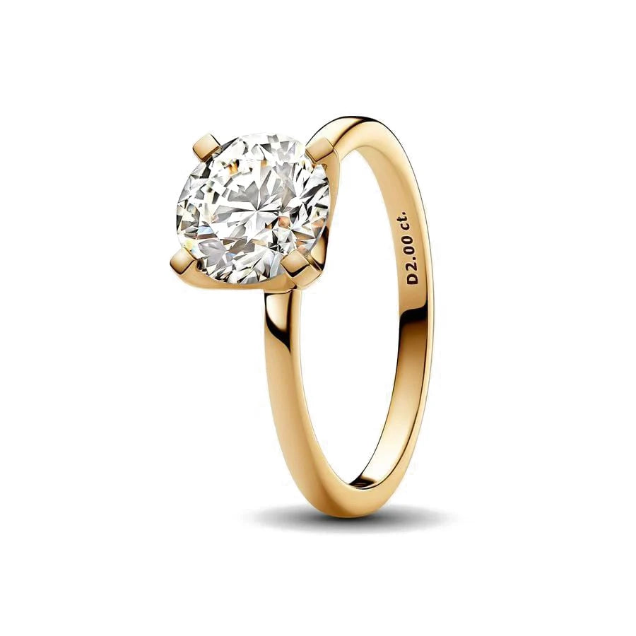 New 925 Silver Rings 18K Gold Plated Water Drop Shaped Square Heart Zircon Ring For Women Original Silver 925 Ring Jewelry Gift