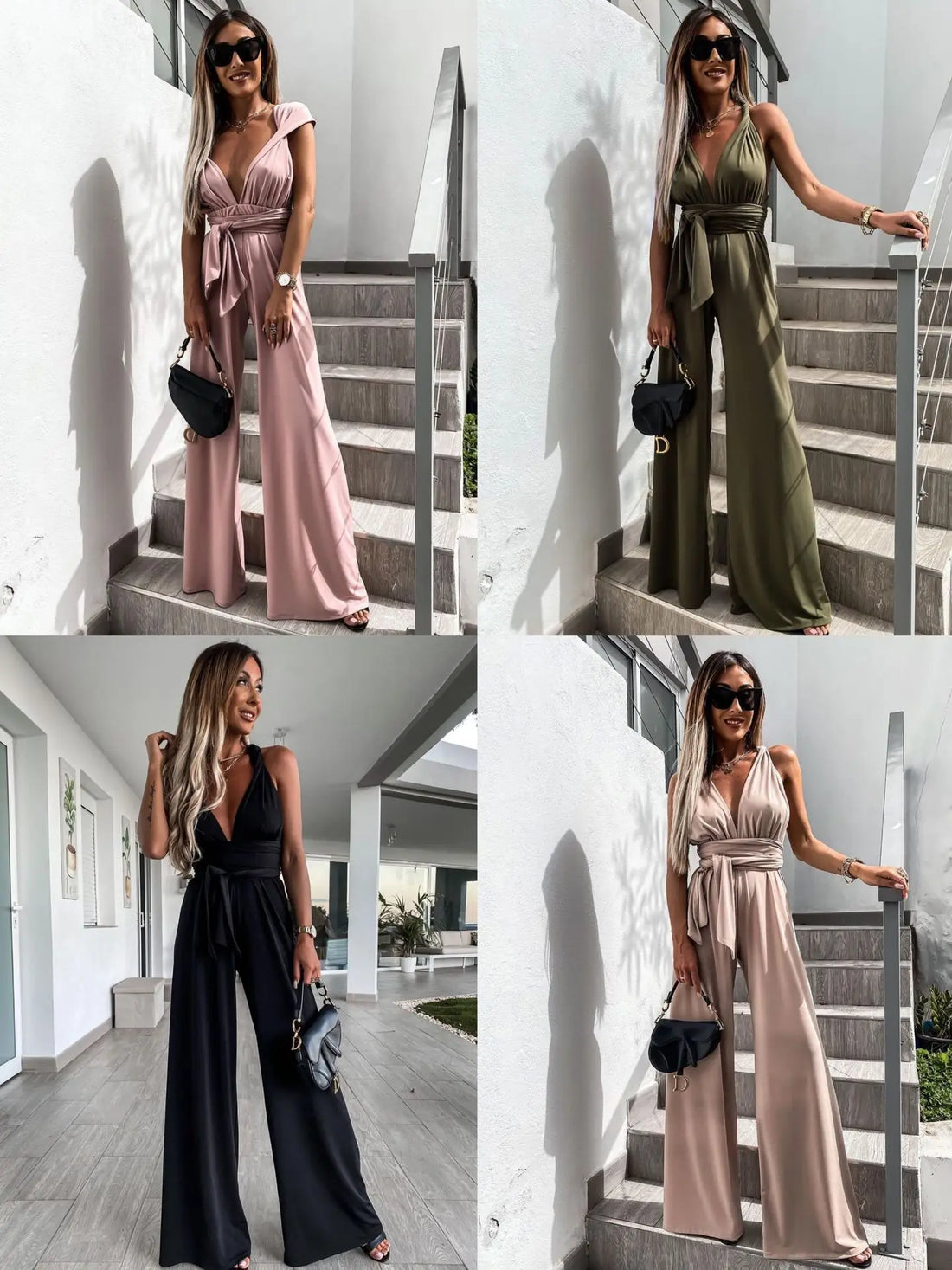 New Sleeveless Solid Jumpsuit Women Lace-up Romper Ladies Sexy Bodysuit Women Overalls for Women Sports Fitness Woman Jumpsuits