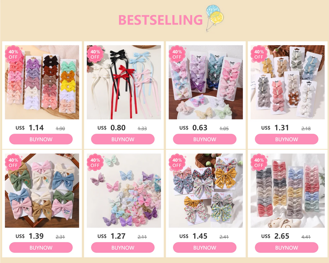2/4/5Pcs Women Girl Glitter Butterfly Hair Clip for Children Sequins Bow Hairpins Cute Headwear Trendy Hairgrip Hair Accessories