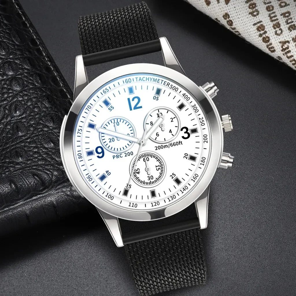 2025 Luxury QuartzWatch for Men Stainless Steel Dial Casual Quartz Wristwatches Men Bracele Watch Relogio Masculino Часы Мужские