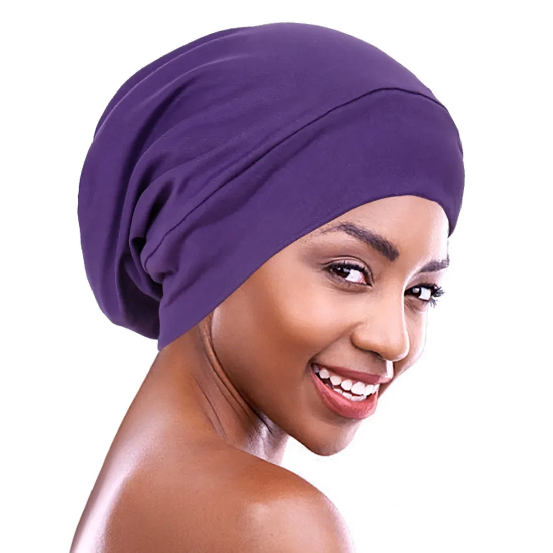 Indian Women Turban Satin Sleeping Cap Inner Hijab Hat Beanie Bonnet Muslim Bandana Hair Loss Headscarf Head Wrap Turbante Mujer
