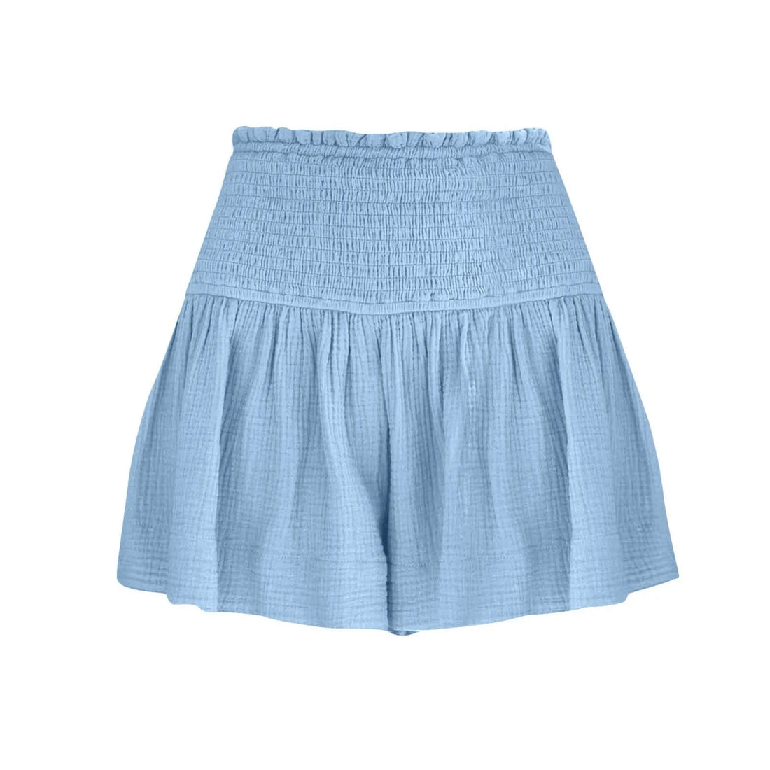 Women Shorts Ladies Casual Solid Color Breathable Fashion Wide Leg Shorts For Women Summer Female Pleated Shorts