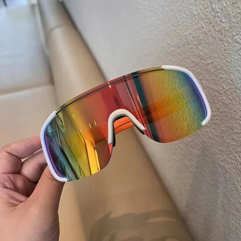 New Outdoor Eyewear Cycling Glasses Skiing Eyewear Mountain Bike Riding Goggles Women Men Sunglasses Anti-Ultraviolet Sunshade