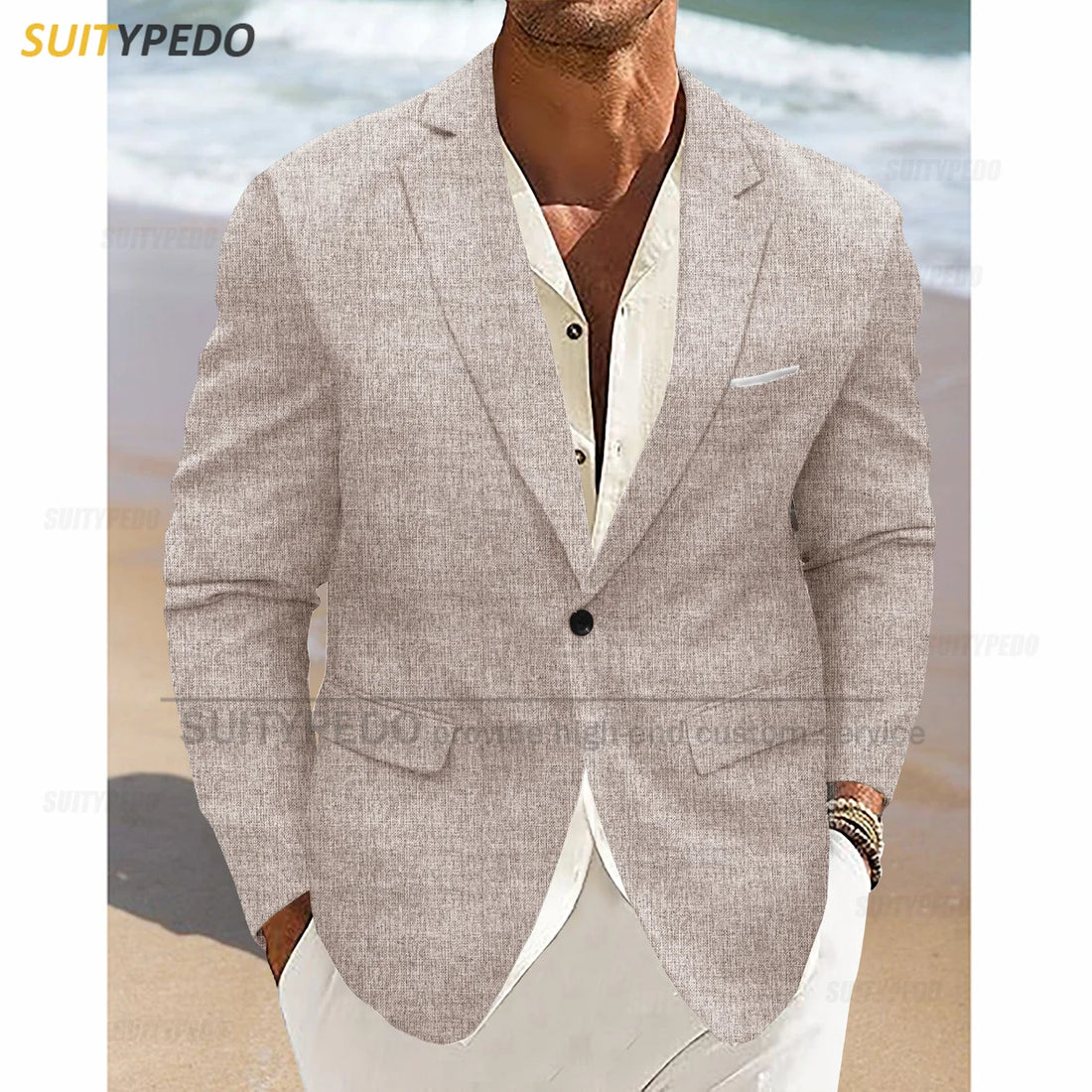 Elegant Men Slim Fit Jacket 1 Piece Fashion Party Classic Notched Lapel Blazer Evening Prom Male New High Quality Costumes