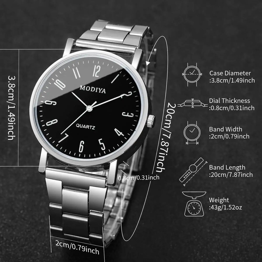 Fashion Men Business Watches Casual Analog Quartz Watch Men's Wristwatch Reloj Hombre（Without Box）