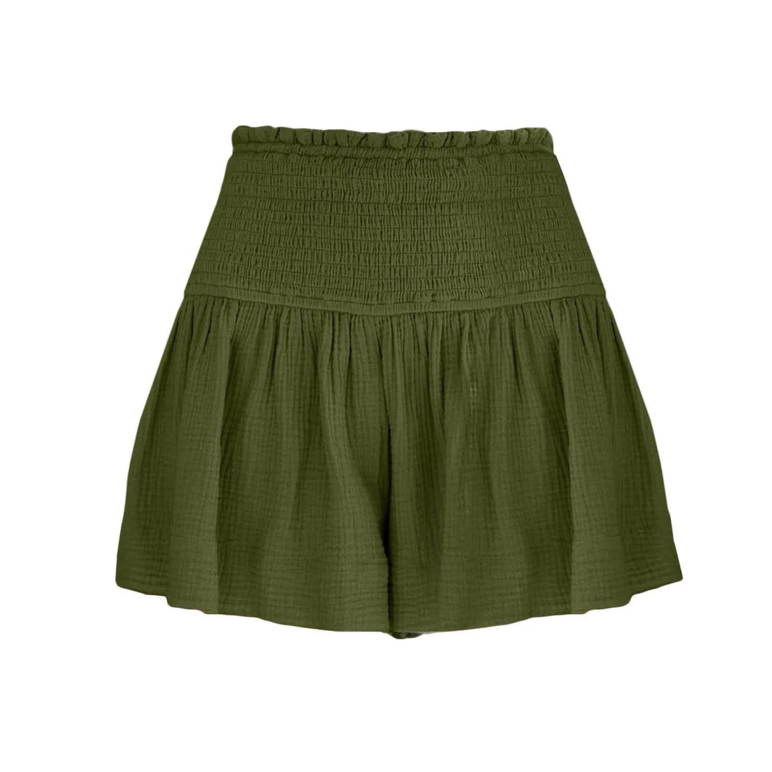 Women Shorts Ladies Casual Solid Color Breathable Fashion Wide Leg Shorts For Women Summer Female Pleated Shorts