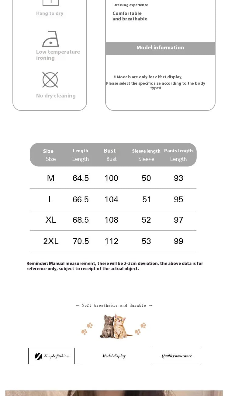 Spring and Autumn New Ladies Korean Pajamas Homewear Set Girls Students Long-Sleeved Pajamas Senior Sense of Homewear Set