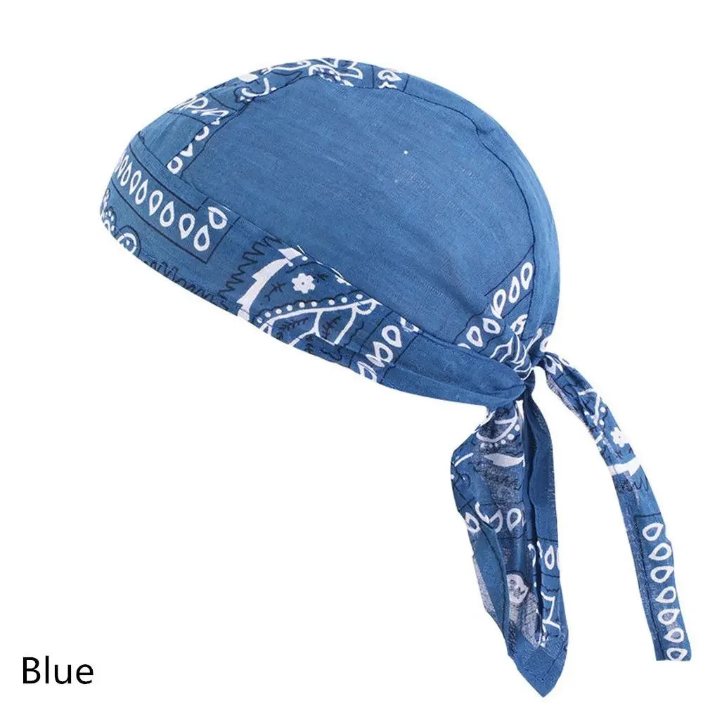 Men Women Quick Dry Headscarf Cotton Pirate Hat Outdoor Sport Cycling Bandana Sweat Absorbant Cancer Chemo Cap Muslim Turban
