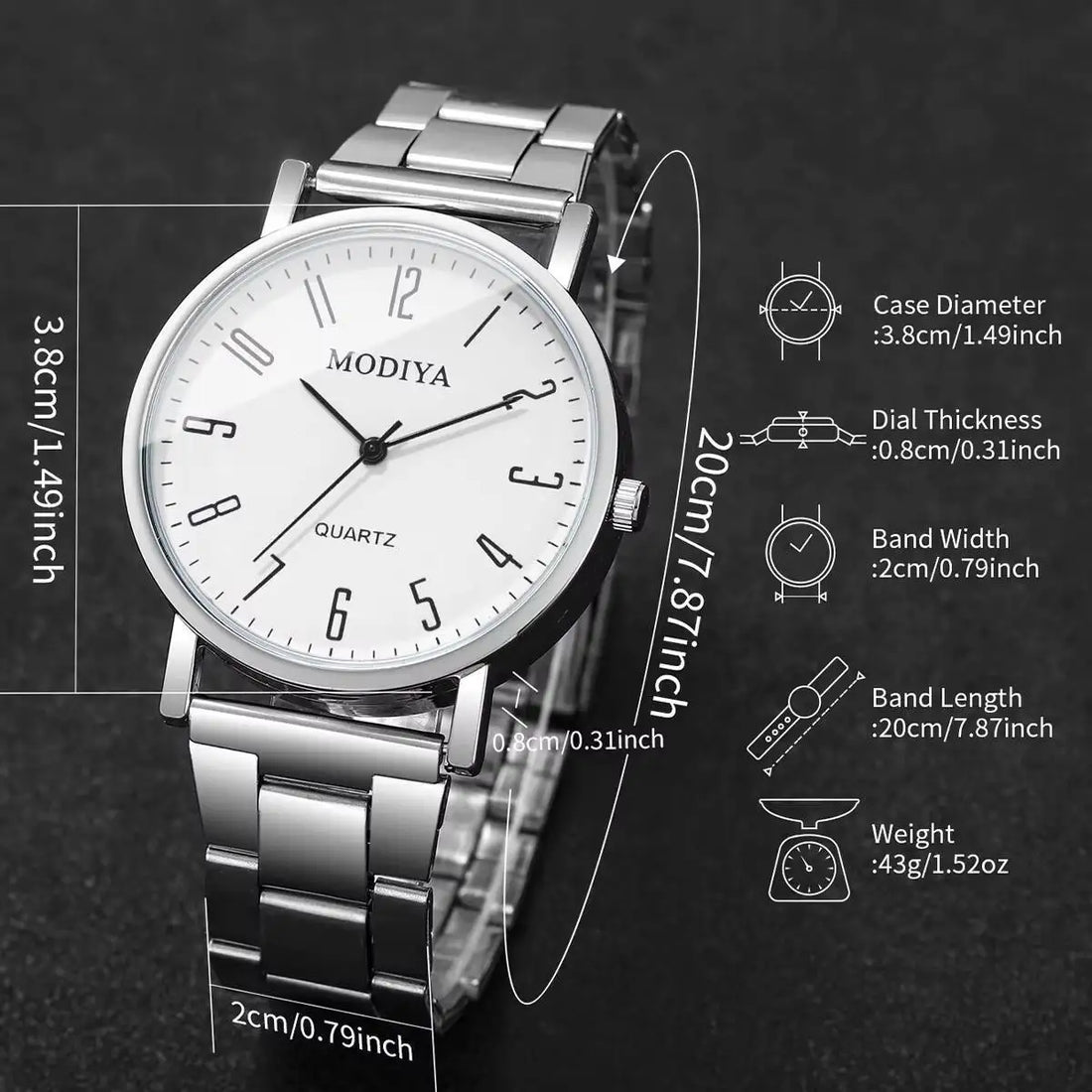 Fashion Men Business Watches Casual Analog Quartz Watch Men's Wristwatch Reloj Hombre（Without Box）