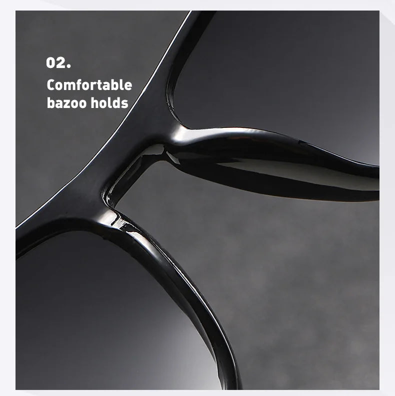 Outdoor Driving Sunglasses Popular Square Large Frame Sun Glasses Classic Polarized Glasses Men Women Fishing Glasses