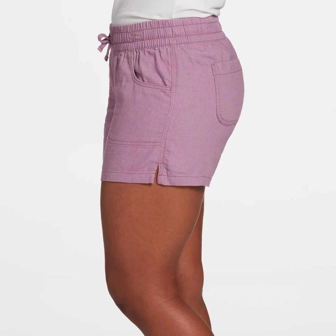 2023 S-5XL Fashion Women Summer Casual Solid Color Elastic Waist Lace Up Split Shorts Casual Short Pants