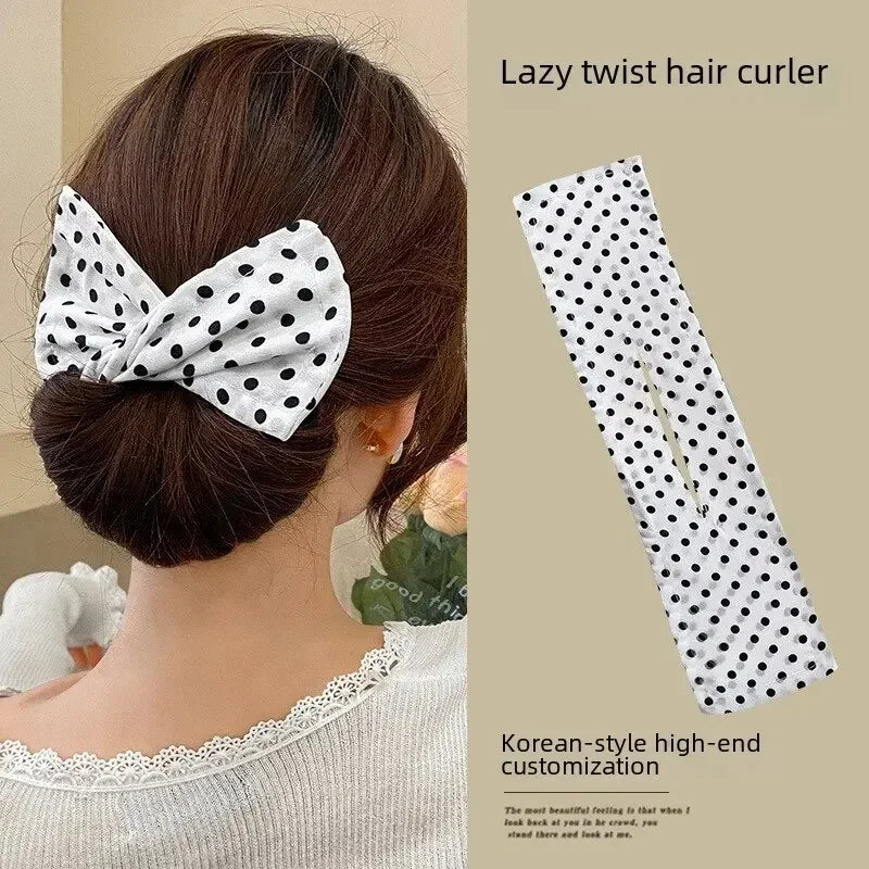 Women's Bow-shaped Hairpin Device Sweet and Lovely Hairpin Fast Hair Bun Hair Styling Tools Braid Hair Accessories