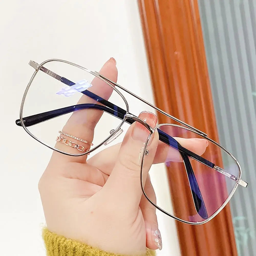 Men Eyeglasses Reading Computer Eyewear Optical Glasses Blocking Glasses Metal Frame Spectacles