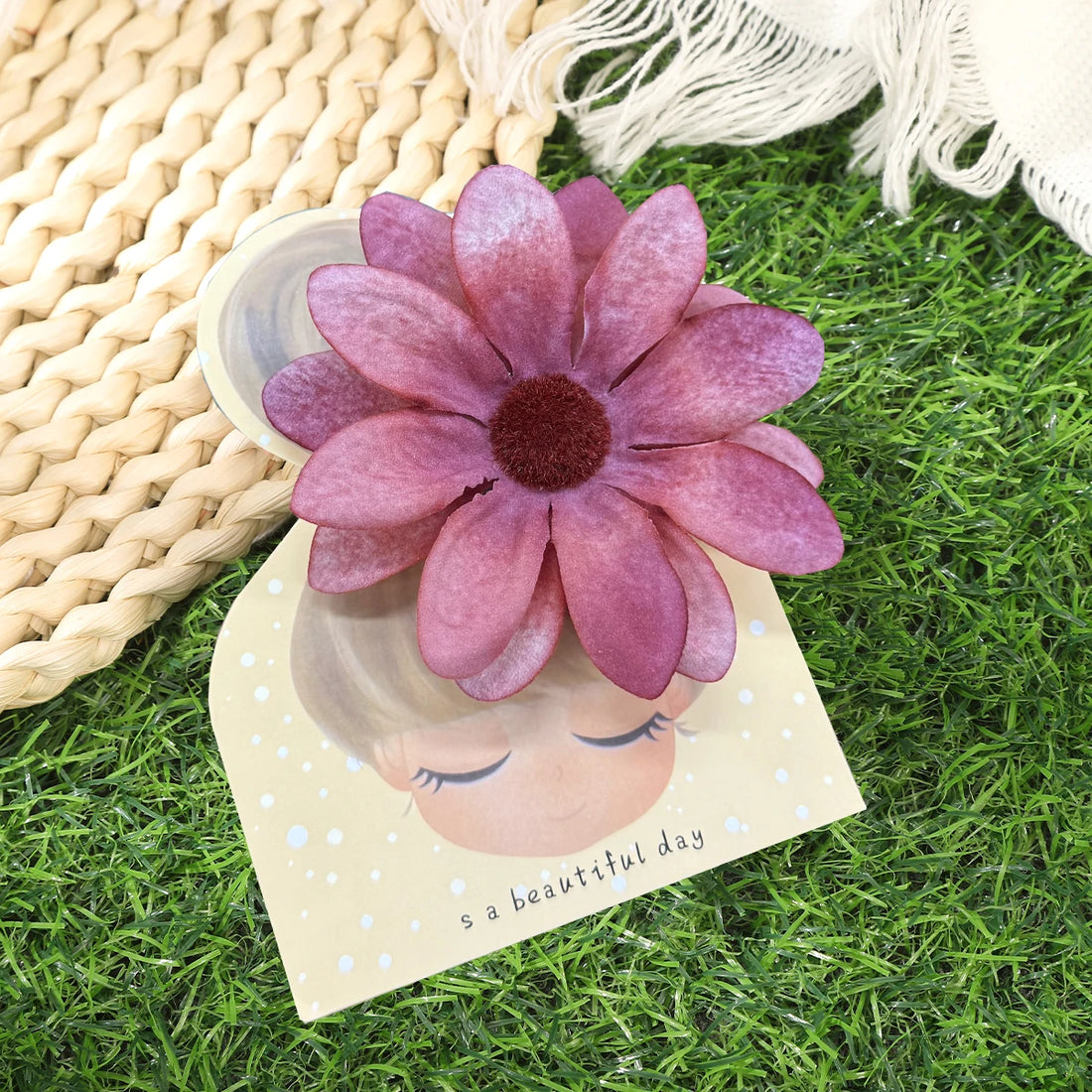 AWAYTR Hawaiian Flower Hair Clip For Women Girls Romantic Bohemian Flower Side Bangs Clip BB Hair Clips Hair Accessories
