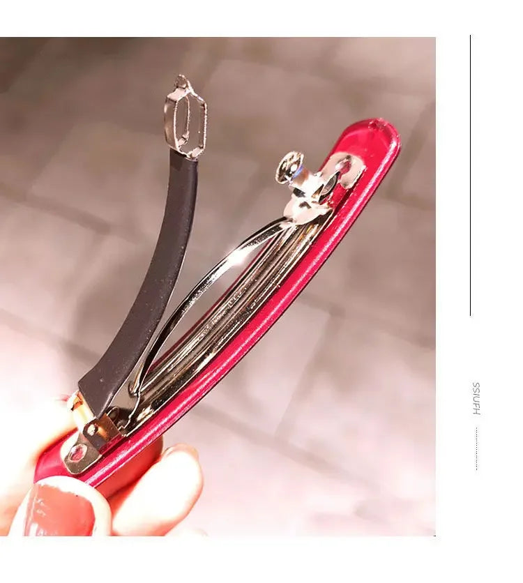 Korean  Morandi Color Spring Hair Clip Women Girls Simple Hairpin Fashion Colorful Matte Barrette Hair Styling Accessories