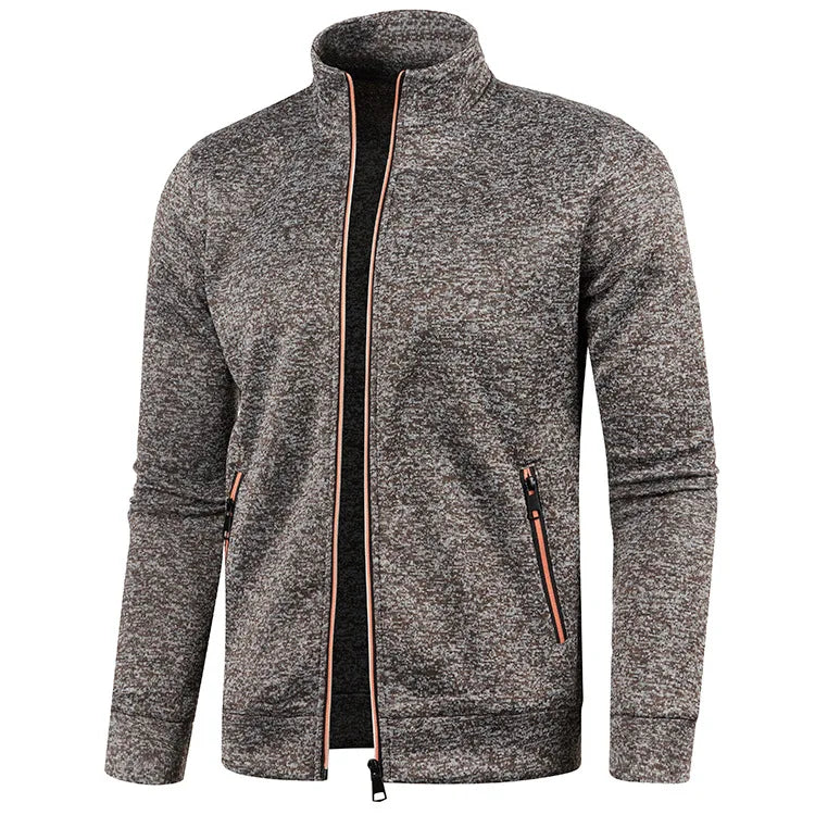 Spring Men's Turn-down Collar Sweatshirt Zipper Stand Collar Pullovers Man Sweatshirts Man Zippers Sweater Coats