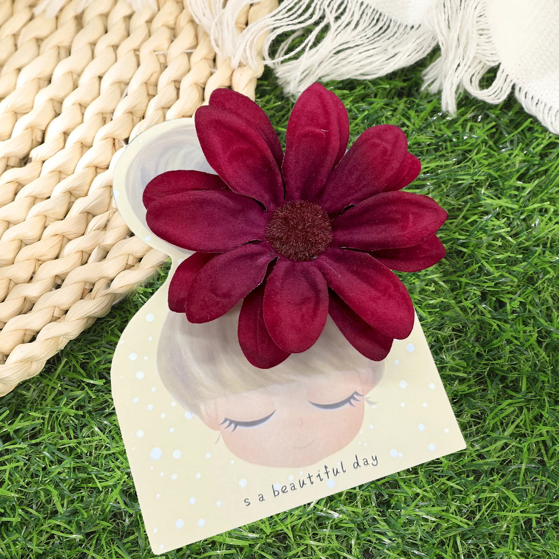 AWAYTR Hawaiian Flower Hair Clip For Women Girls Romantic Bohemian Flower Side Bangs Clip BB Hair Clips Hair Accessories