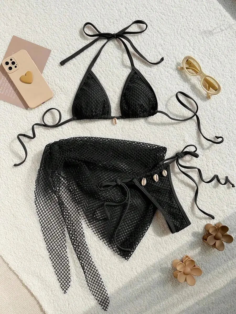 2025 Sexy Bikinis Female Swimsuits Women's Three-Piece Swimwear Beach Swim Wear Bathing Suits Brazilian Bikini Set Pool Bather