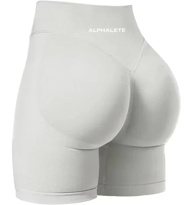 Alp Summer Gym Shorts  Impact Shorts Ribbed Band Dyfne Yoga Shorts Seamless Scrunch Bum Workout Booty Stretch Running Fitness