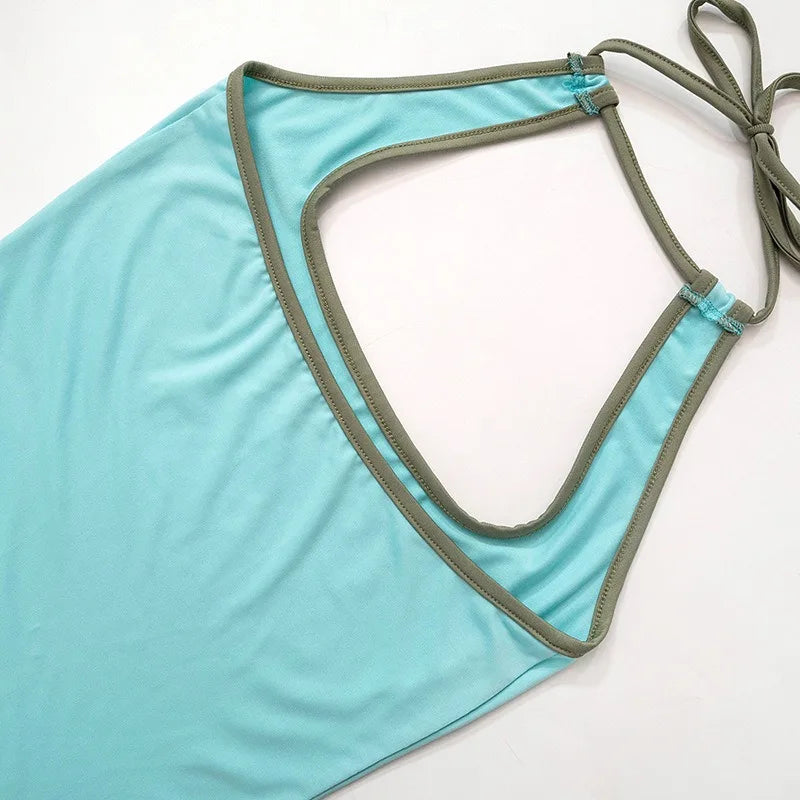 Sexy Tank Tops Women Summer Sleeveless Hollow Out Halter Bandage Backless Basic Tank Bodycon Streetwear Casual Fashion Camisole