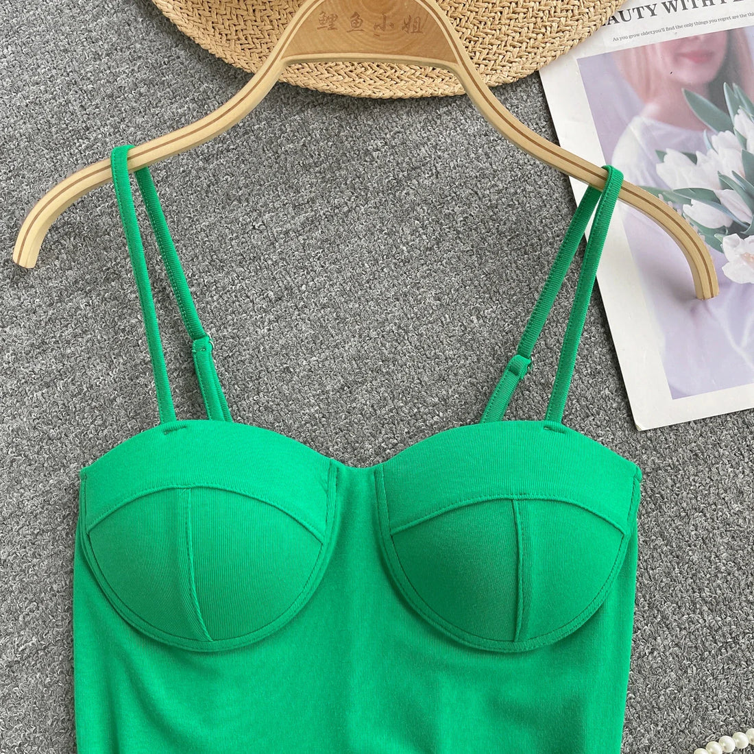 New Summer Hotsweet Strap Mini Tops Slim Fit Backless Basics Outerwear Fashion Hot Girl New IN Korean Style Streetwear Crop Tank