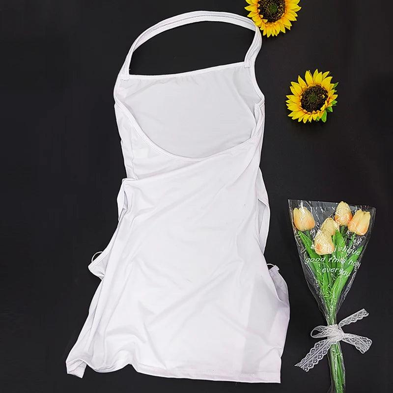 New Solid Color Sling Mini Dress Metal Buckle HollowHip Deep Split Metal Circle Decoration Hottie Girls Spicy Clubwear Street