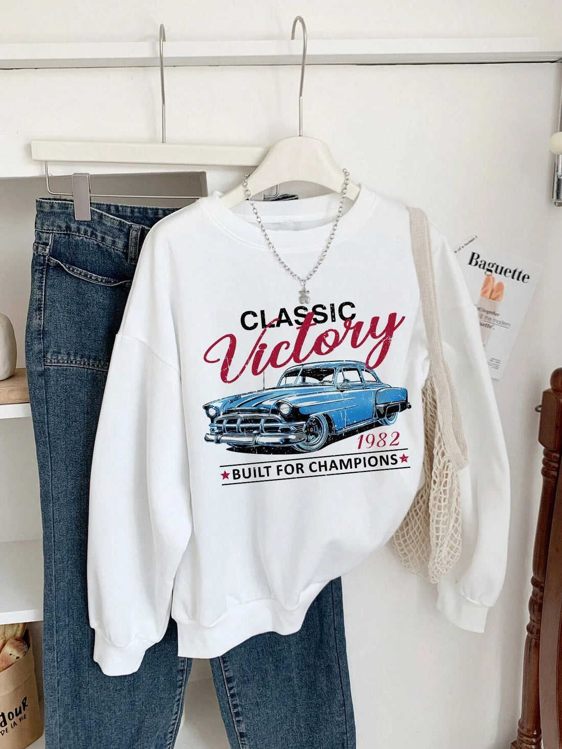 Keep Classic Alive And Car Printing Hoodies Women Autumn Casual Soft Hoodie Fashion Oversize Hoody Versatile Warm Fleece Hooded