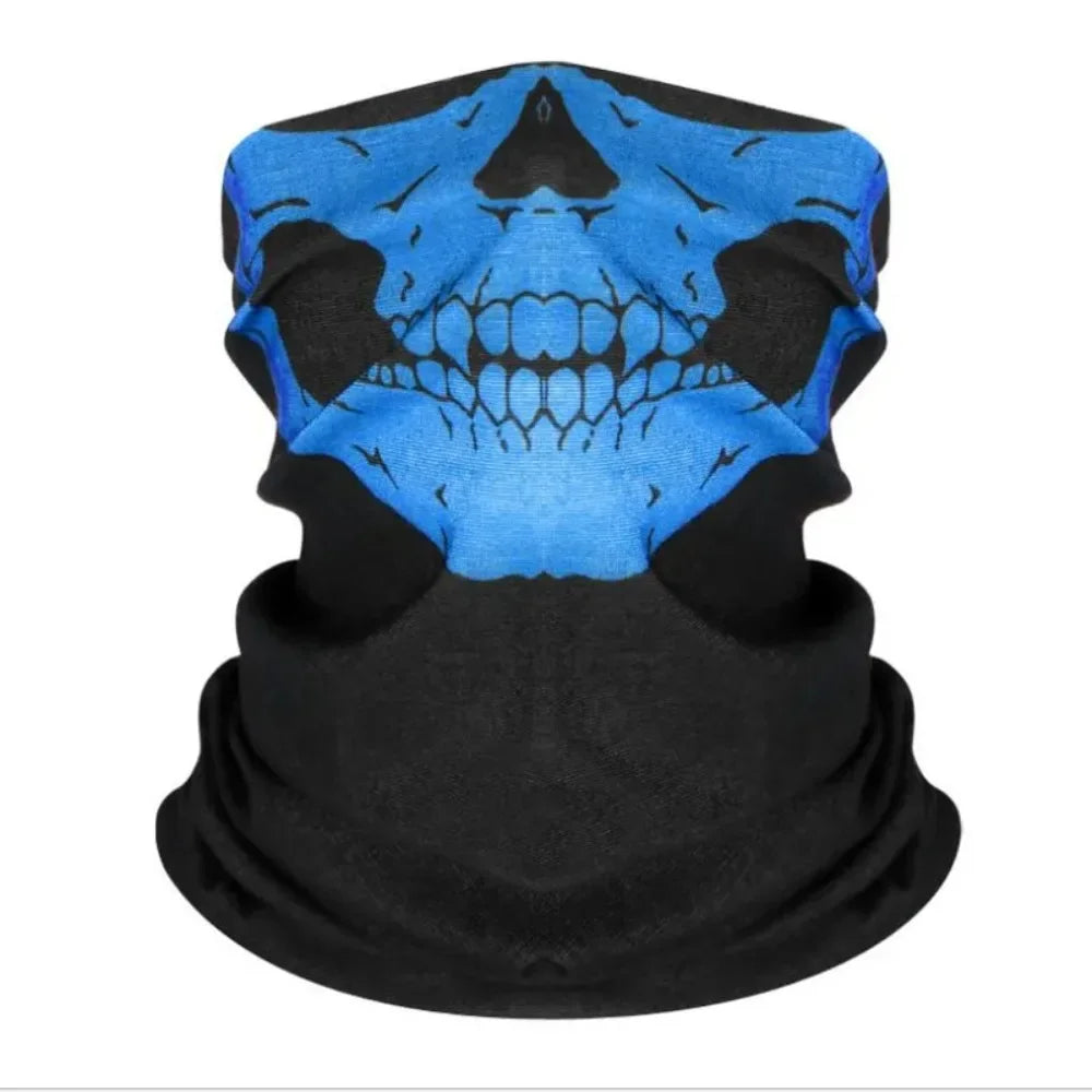 Bicycle Helmet Hood Bandana Breathable Windproof Skull Men Balaclava Ski Mask Cycling Caps Snowboard Face Cover Camping Scarf