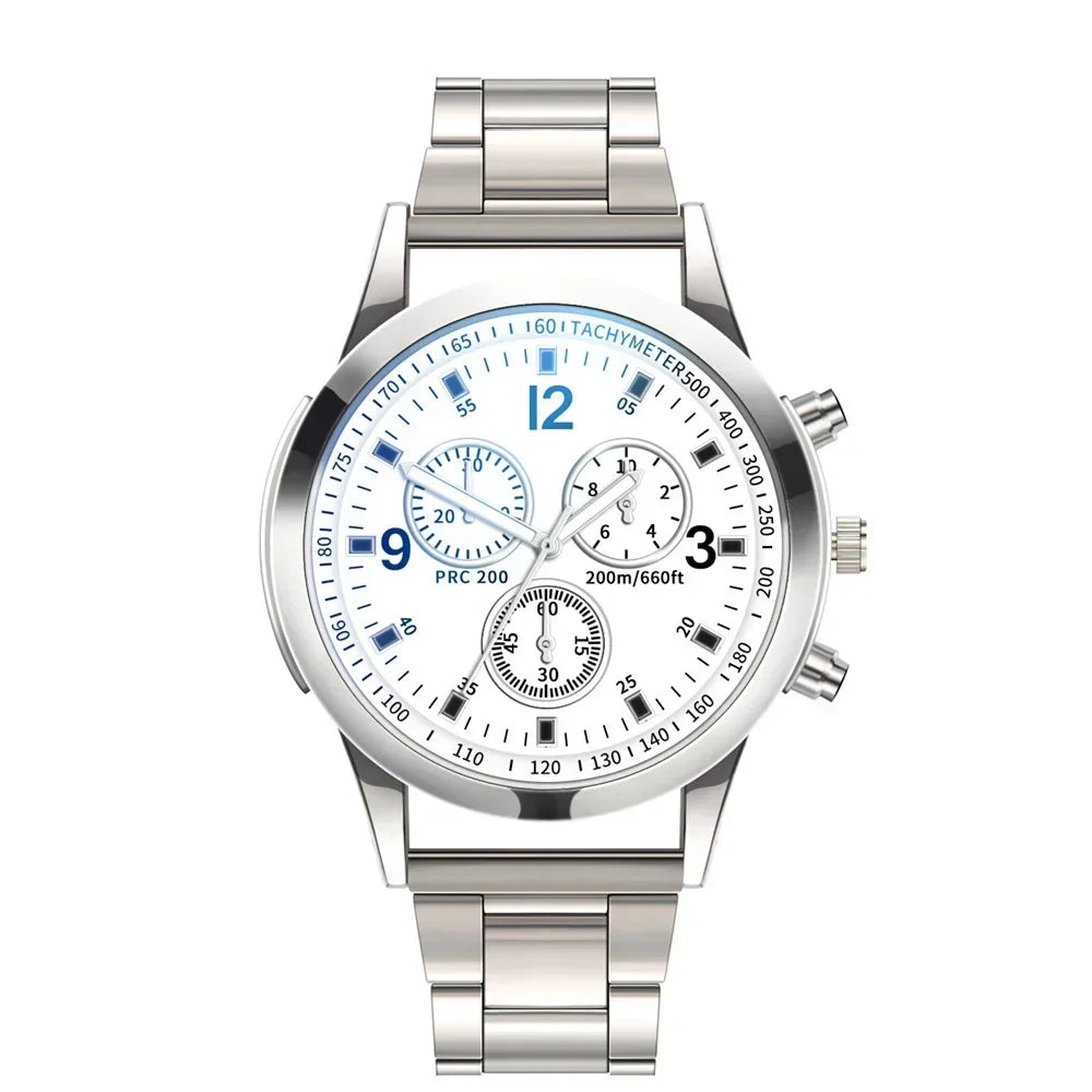 2025 Luxury QuartzWatch for Men Stainless Steel Dial Casual Quartz Wristwatches Men Bracele Watch Relogio Masculino Часы Мужские