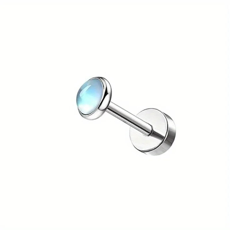 Drperfect Stainless Steel Cartilage Stud Earrings for Women Opal Star Pearl  Earring Studs Flower Studs Ear Piercing Jewelry